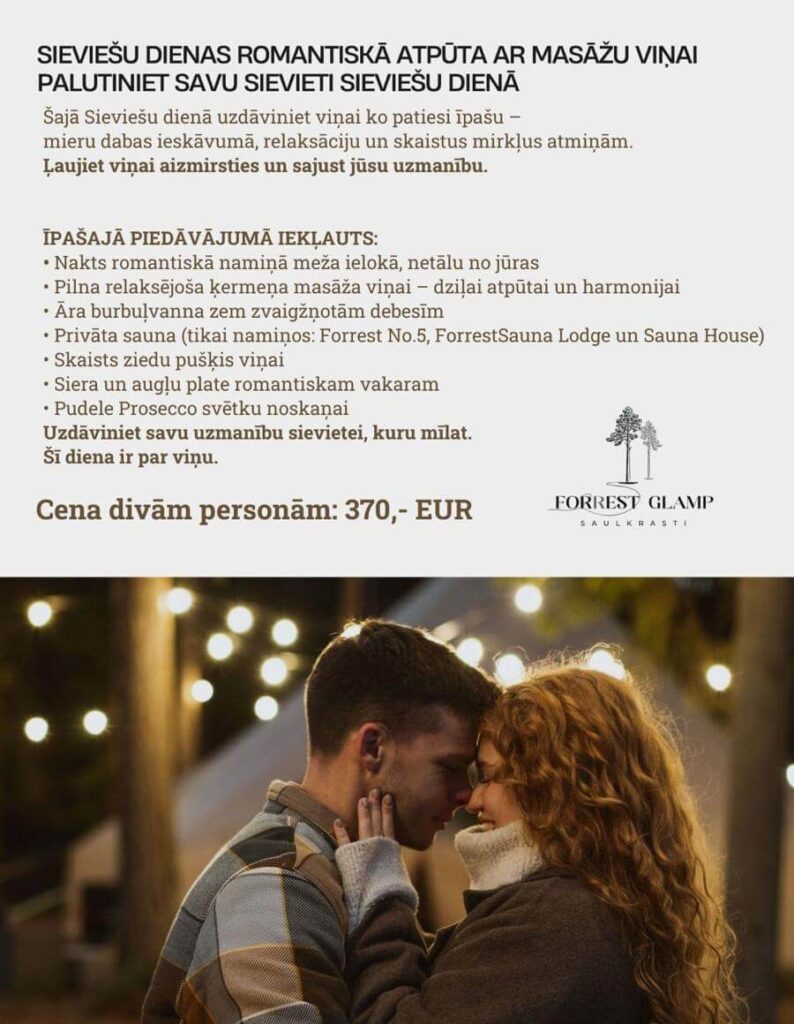 Sieviešu dienas piedāvājums Forrest Glamp Saulkrasti (4)