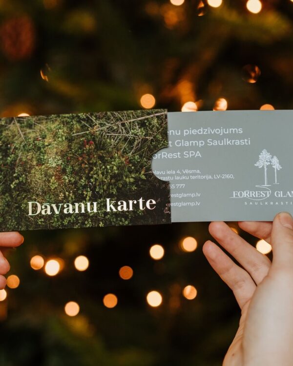 ForRest Glamp Saulkrasti dāvanu karte - Lieliska dāvana īpašiem mirkļiem